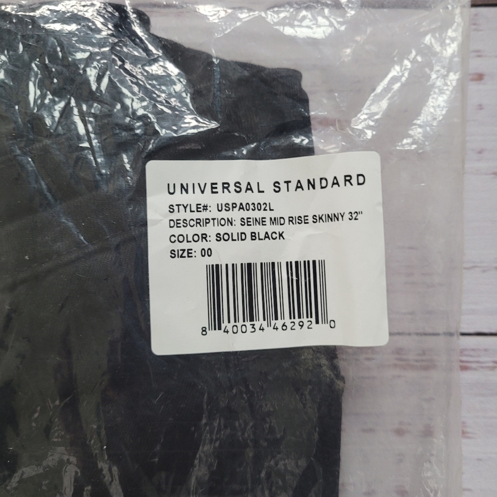 New Universal Standard Solid Black Siene Mid Rise… - image 7